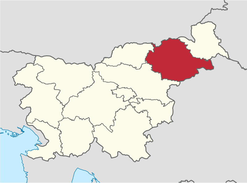 Карта региона Подравска