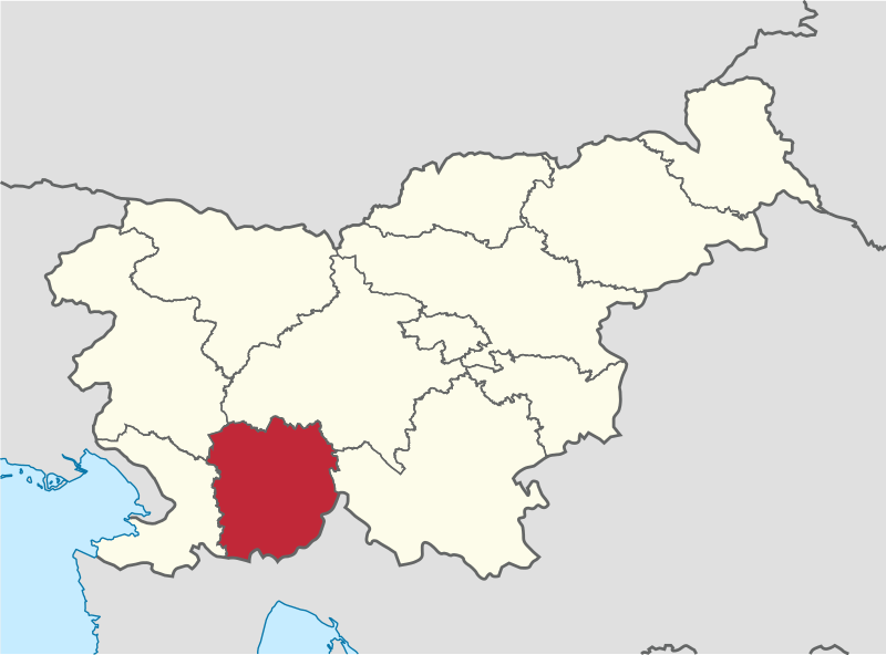 Карта региона Нотраньска-Крашка