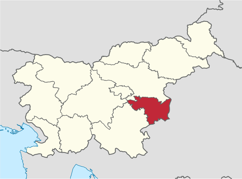 Карта региона Нижняя Посавска